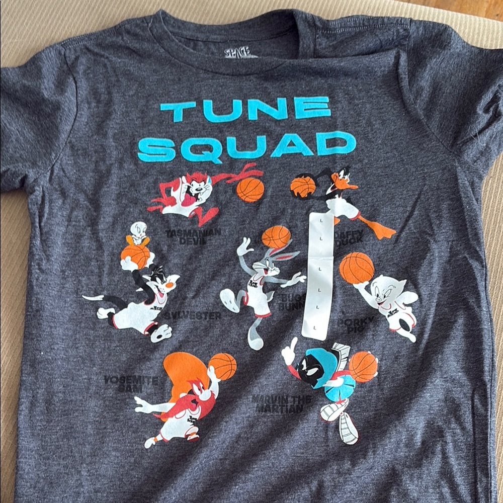 Tune Squad Kids Graphic T-Shirt - Gray